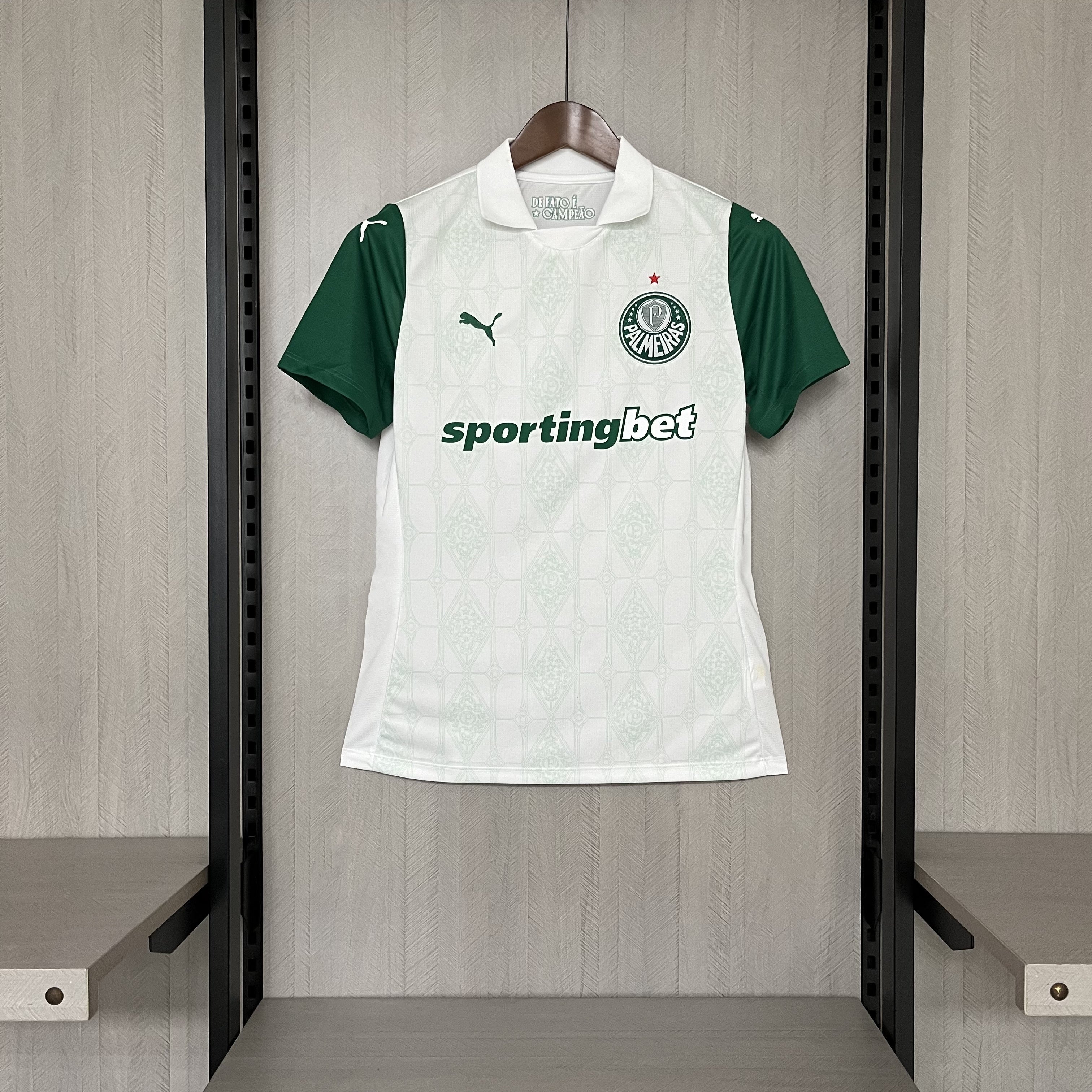 Camisa Palmeiras Fora 25/26 - Versão Feminina Baby Look Branca
