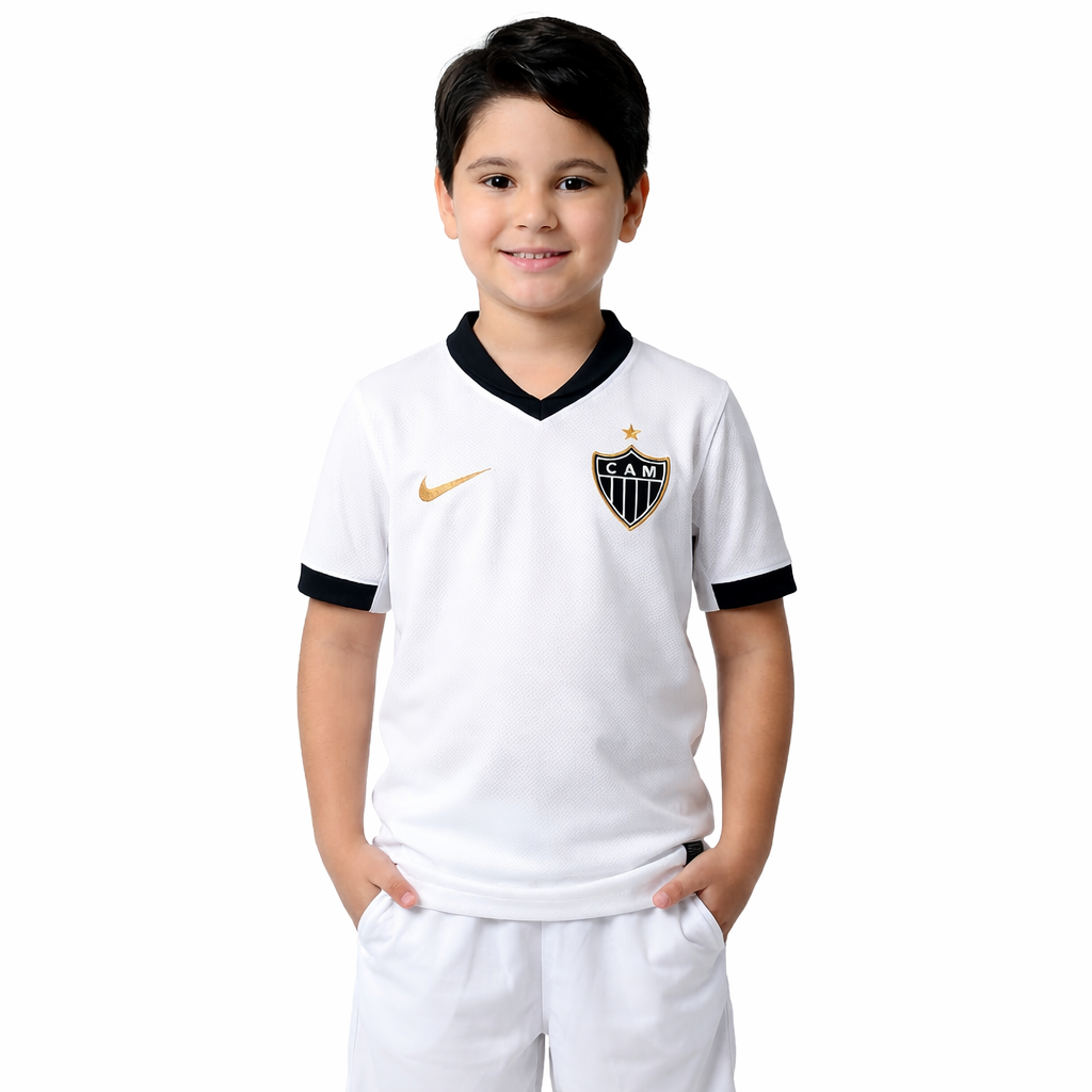 Conjunto Atlético Mineiro 26/27 - Branco Infantil
