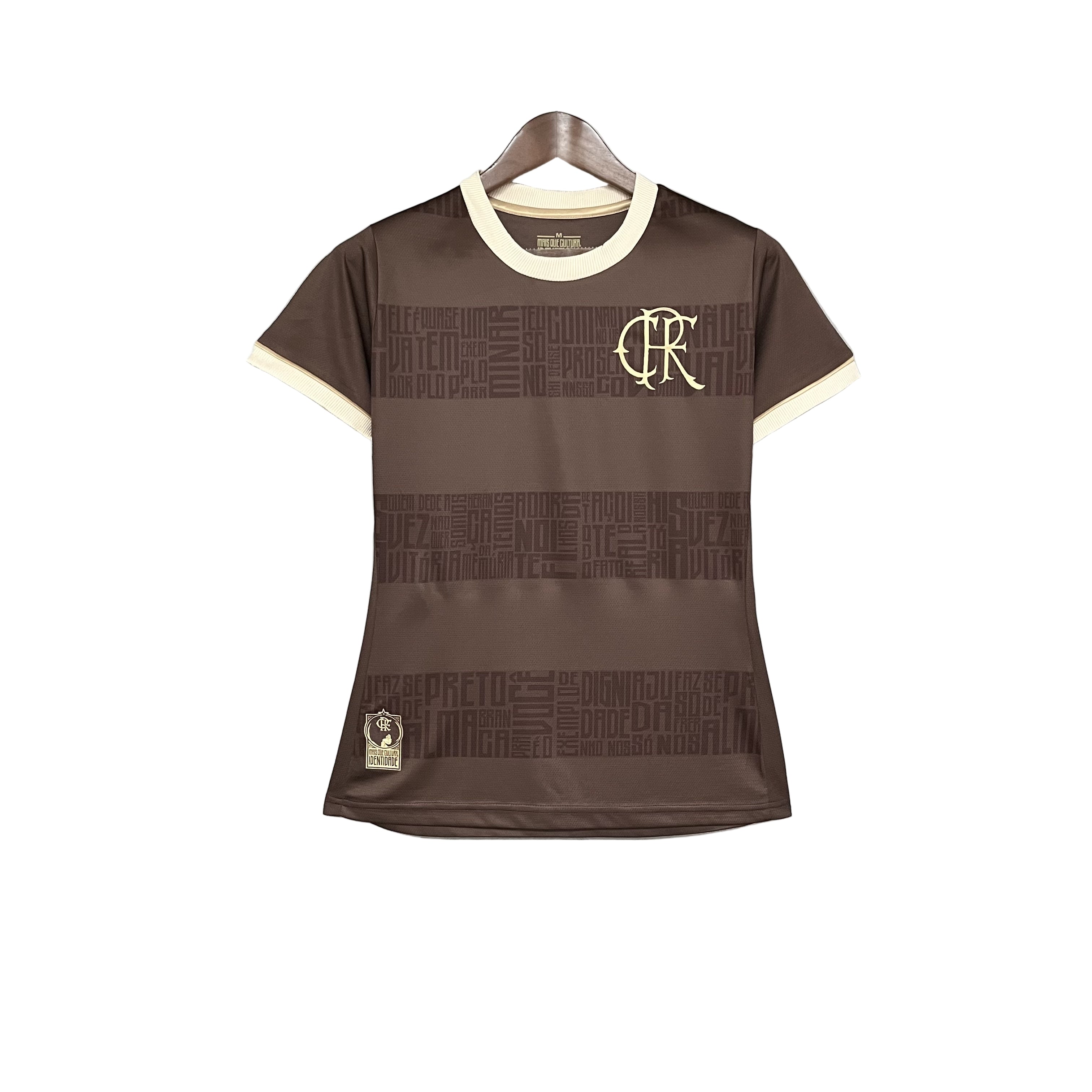Camisa CRF Edição Especial 24/25 - Feminina Baby Look Marrom Consciência Negra