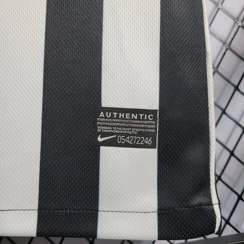 Camisa Santos Nike Fora 2012/13 - Versão Retrô Preta e Branca Listrada Neymar Jr