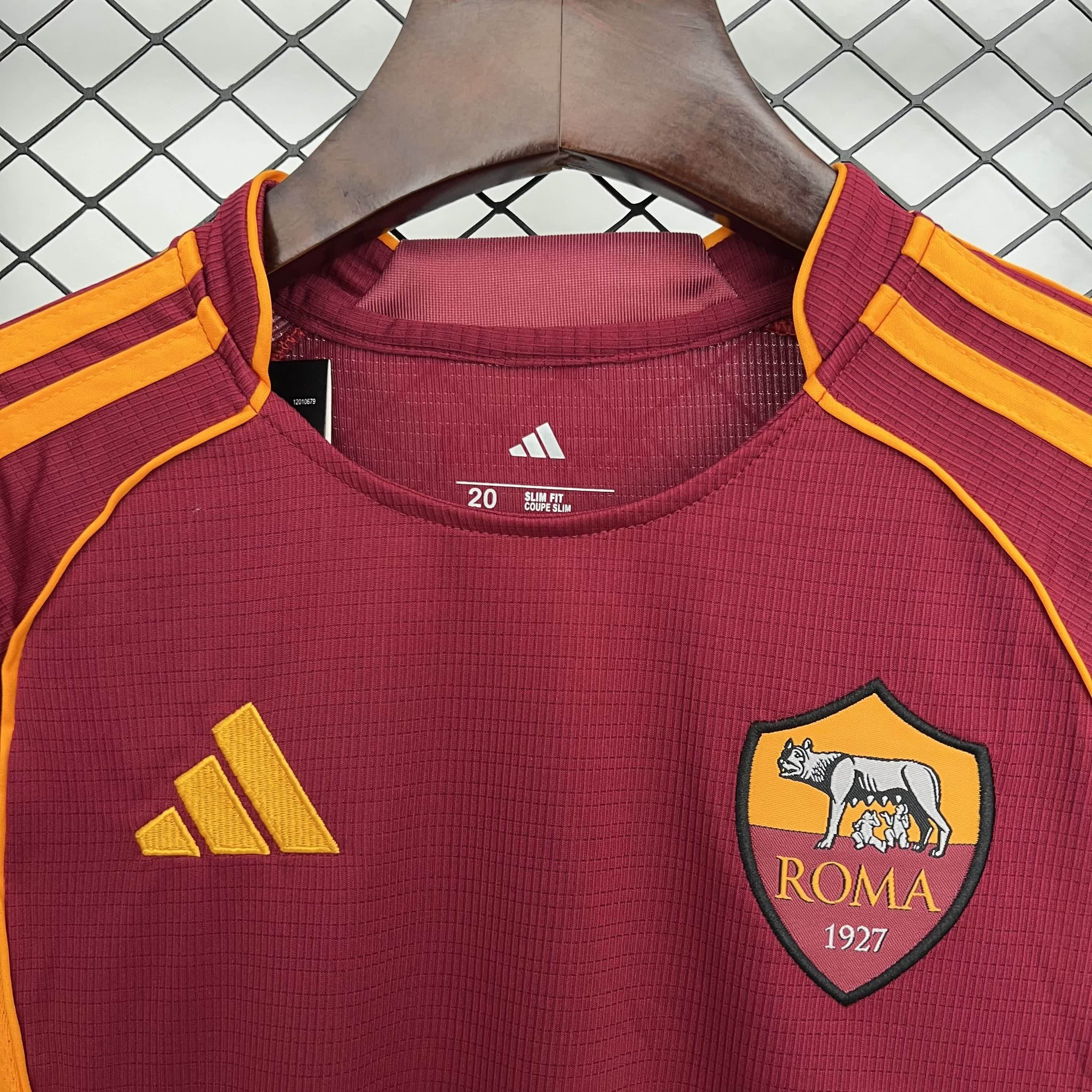 Conjunto Roma Home 25/26 - Vermelho