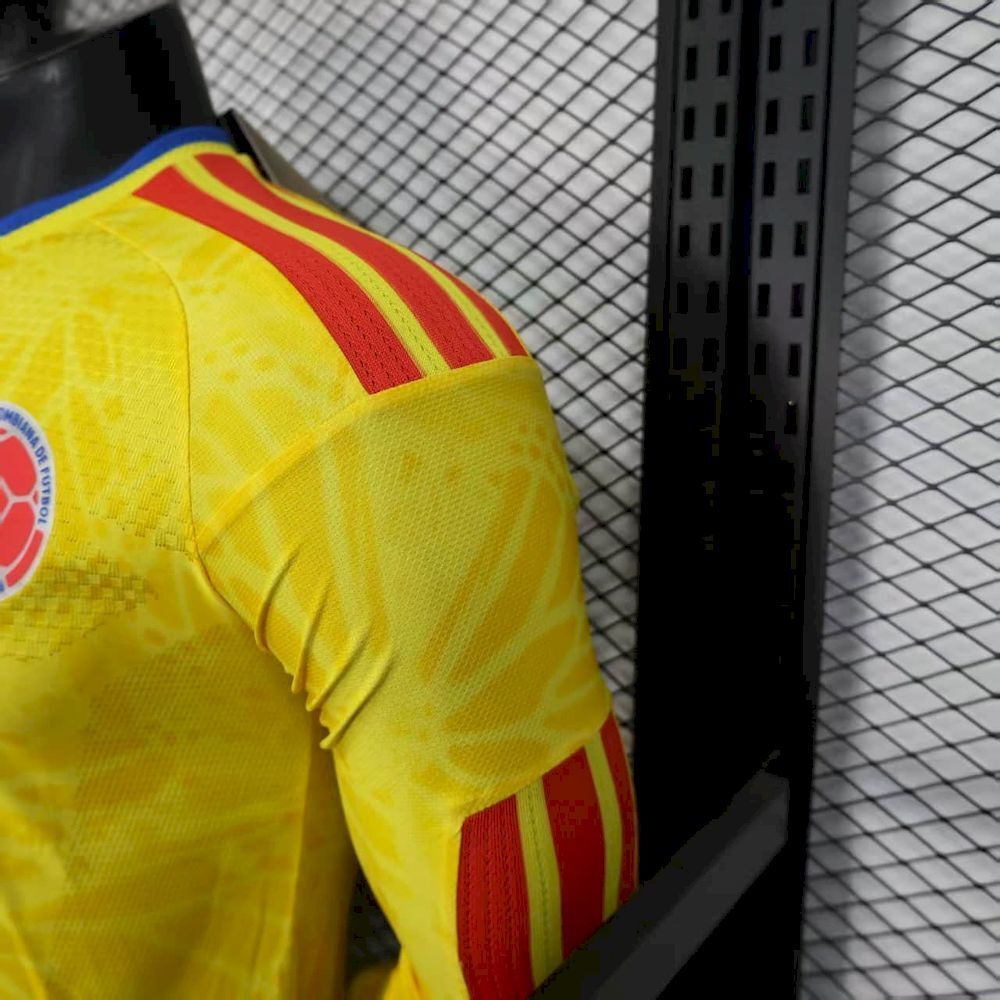 Camisa Colômbia Manga Longa 2026/27 - Versão Jogador