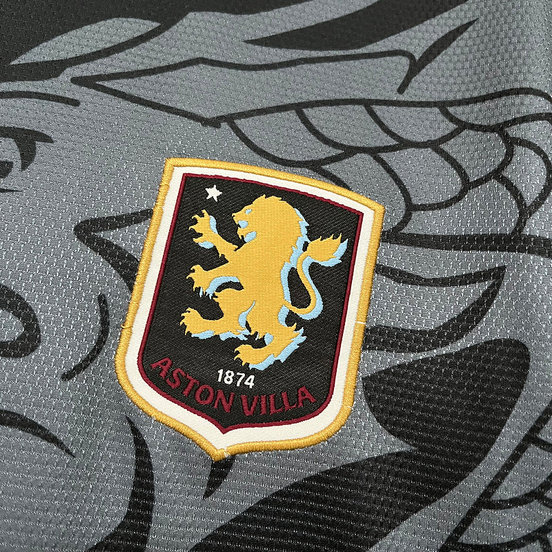 Camisa Aston Villa III 25/26 - Versão Torcedor Preta