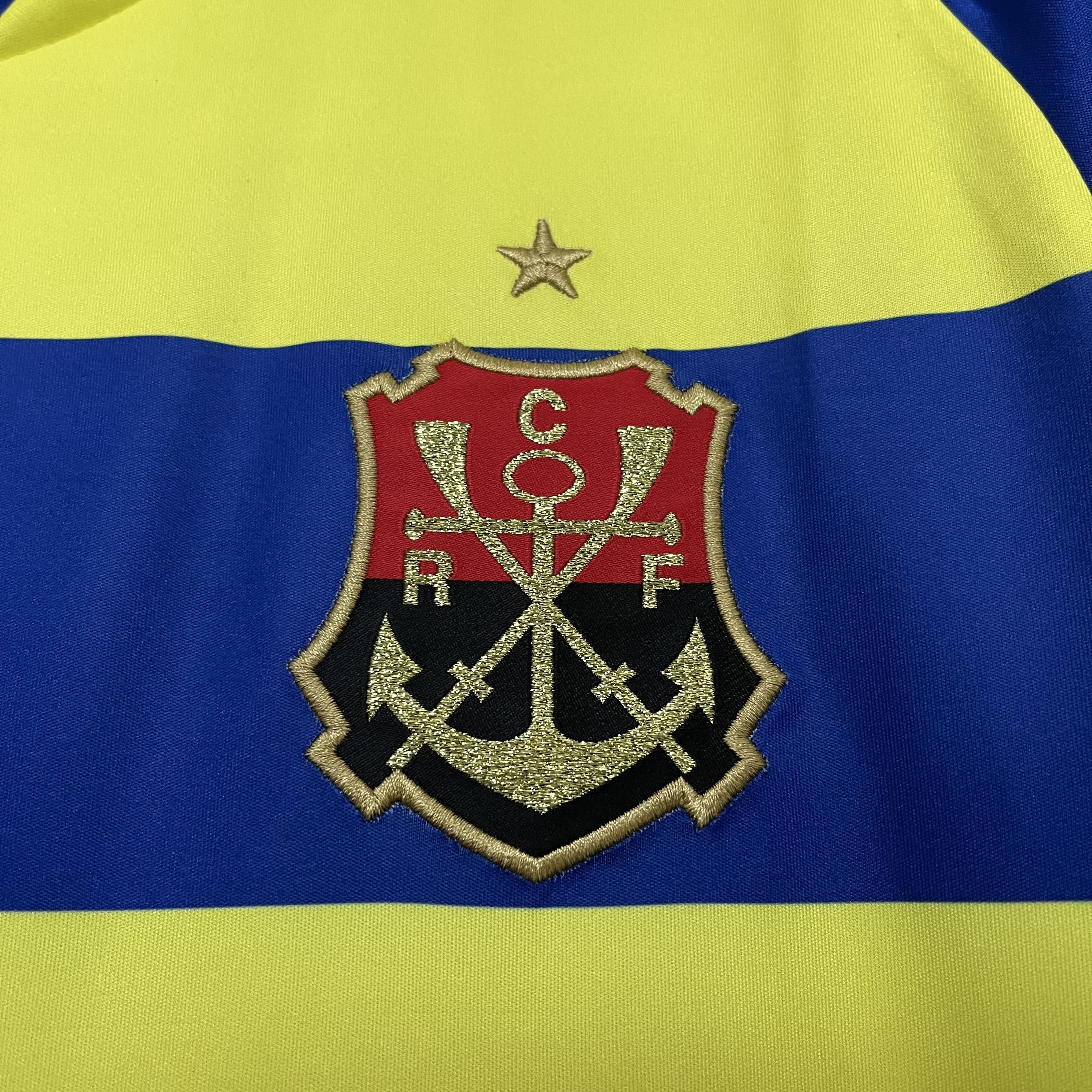 Camisa Flamengo III 2010 - Versão Retrô Batavo Amarelo e Azul