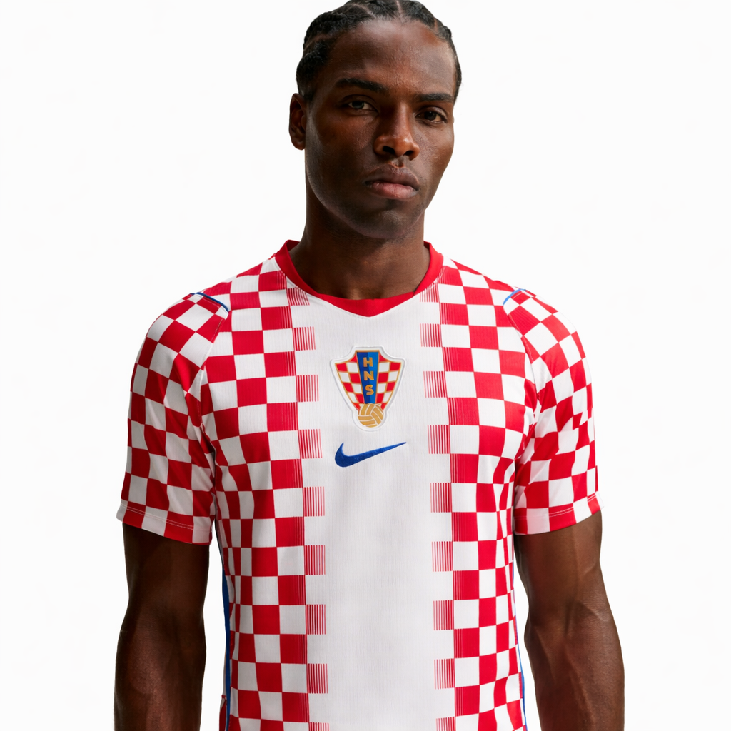 Camisa Croácia I 26/27 - Branca e Vermelha