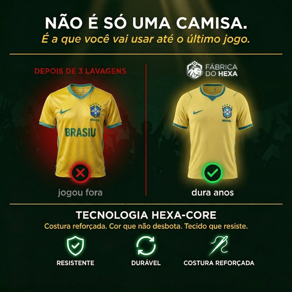 Camisa Secreta Seleção 2026 - Vermelho Pro®