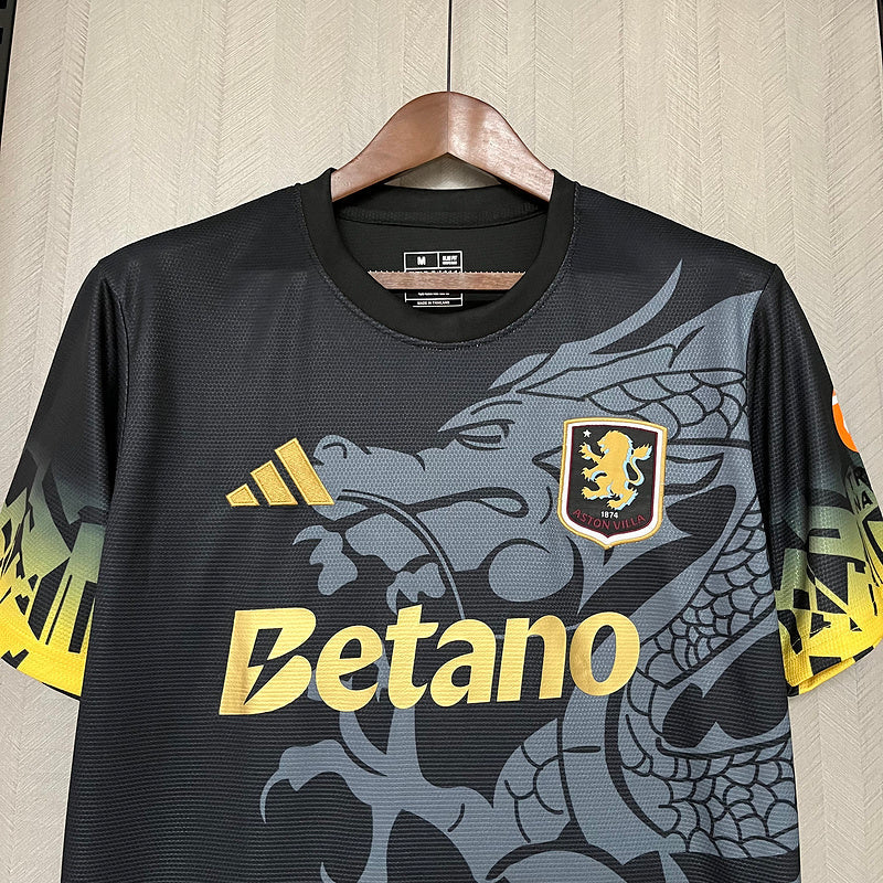 Camisa Aston Villa III 25/26 - Versão Torcedor Preta