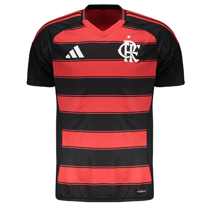 Camisa Flamengo Titular 25/26 - Vermelha e Preta